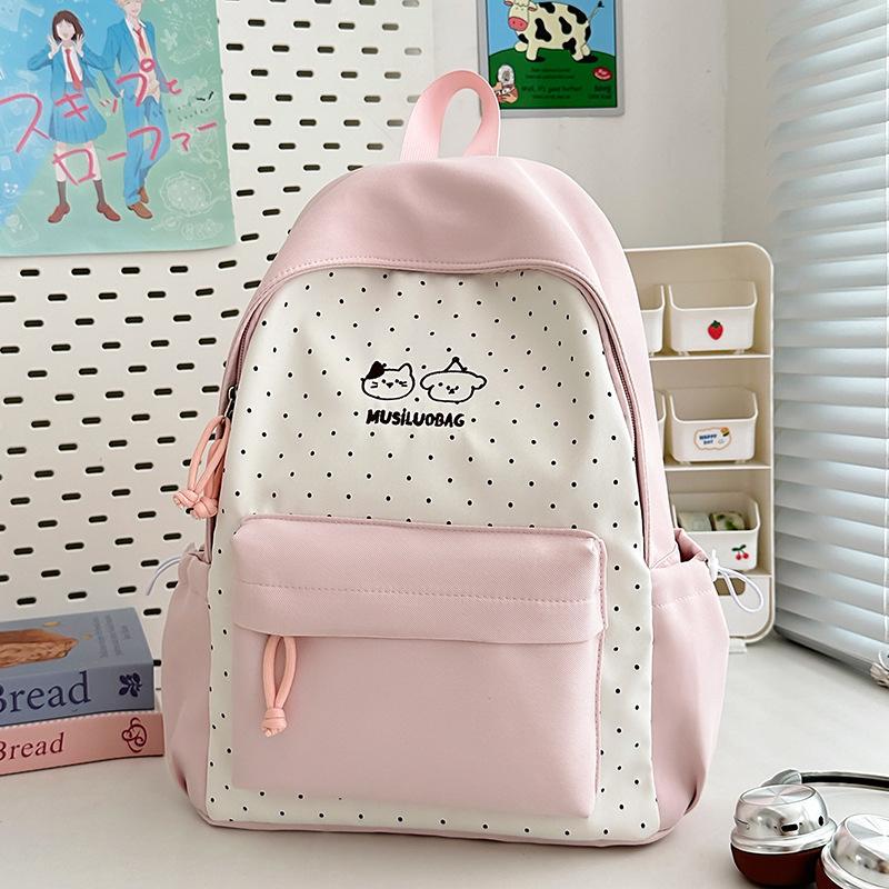 Schoolbag Japanese Ins New High-value Fresh College Style Backpack Junior High School Student Schoolbag Lightweight Large-capacity Backpack