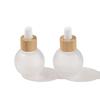 20/30Ml Ball-Shape Dropper Glass Bottle Spherical Refill Wood Cap Massage Oils Serum Aromatherapy Liquid For Pipette