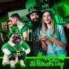 St. Patrick's Day Dog Costume Walking Leprechaun Dog Costume Irish Funny Pet Outfit with Arms Irish Holiday Day Outfit Accessories for Cat Doggy