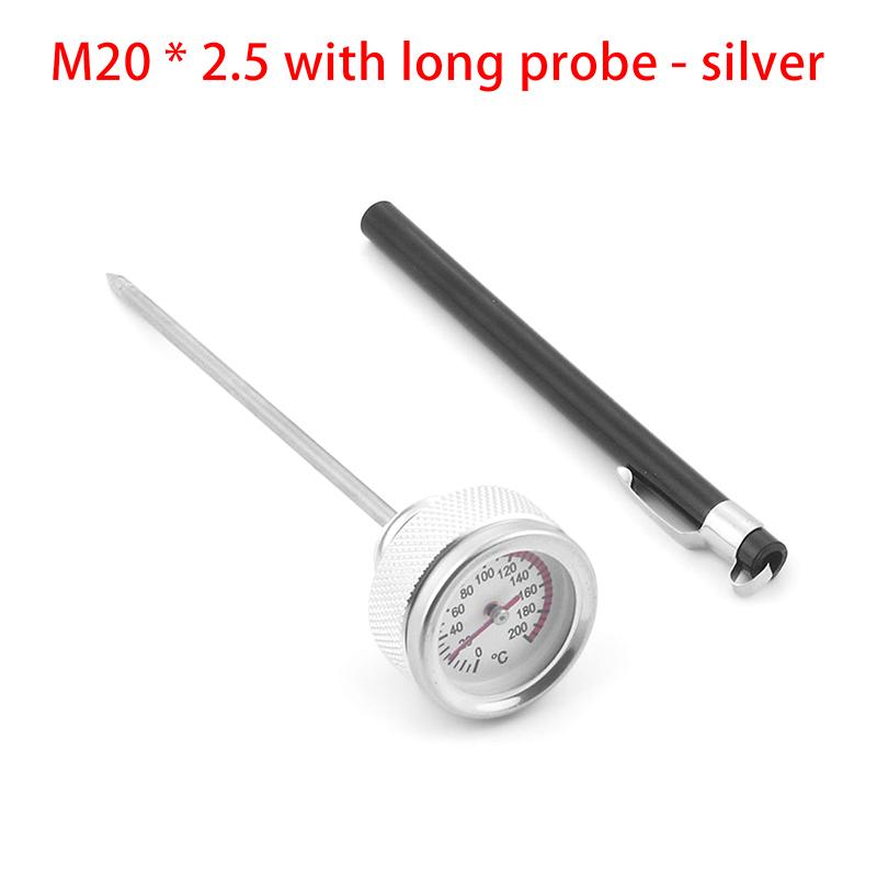 Motorcycle Modification Fuel Tank Cap With Oil Temperature Gauge Motorcycle Fuel Tank Caps With 0-200℃ Oil Temperature Gauge