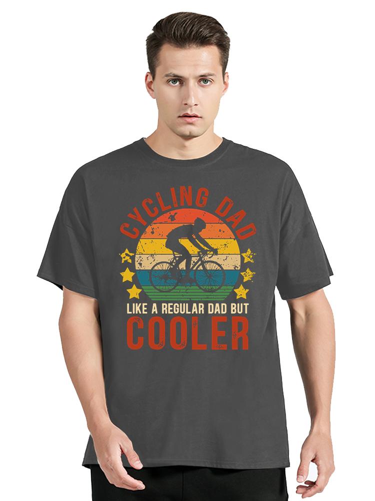 Cycling Dad Cooler Print Men's Clothing Oversized T-Shirt Funny Vintage Mountain Bike Tshirt New Casual Tops Father Day T Shirt