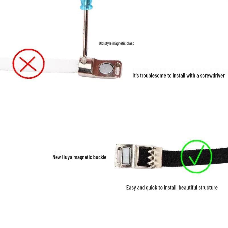 Colorful No Tie Magnetic Buckle Elastic Shoelaces