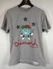 Diamond Supply Co. T-shirt Unisex Grigia in Cotone con Stampa Grafica da Uomo Taglia Piccola