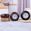 Small Clock Wood Alarm Clock with Arabic Numerals, Quiet and Elegant