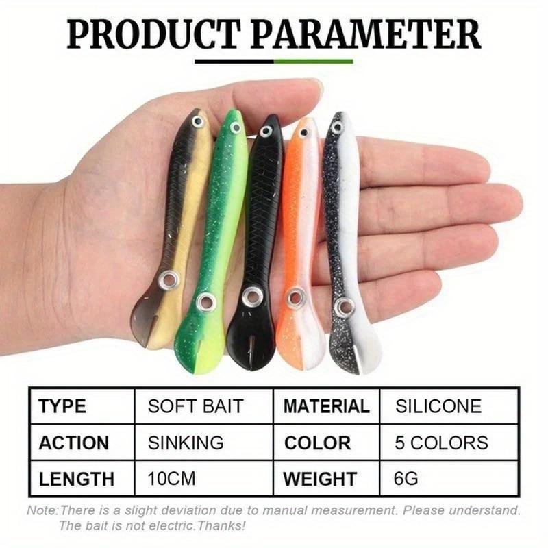 1PC Road Subbait Biomimetic Swallow Fish Fake Bait Soft Bait Loach Crossmouthed Perch Freshwater Fish Bait