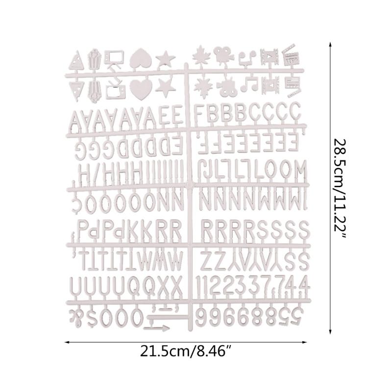 2er-Pack Nachrichtentafel-Buchstaben für austauschbare Kunststoff-Buchstabentafel Heim-/Büro-Geschenk