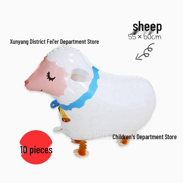Cartoon Animal-Shaped Walking Pet Balloon for Children's Birthdays