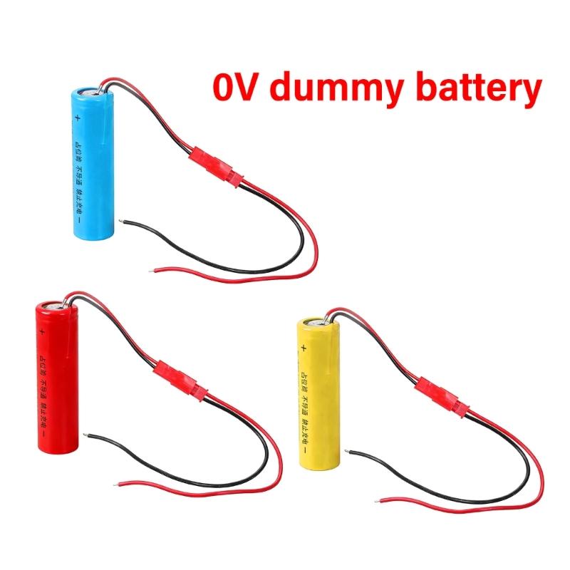 0V Not Conduction 18650 Battery Simulating Shell Battery Placeholder for Electronics Power Adapters Appliances Toys