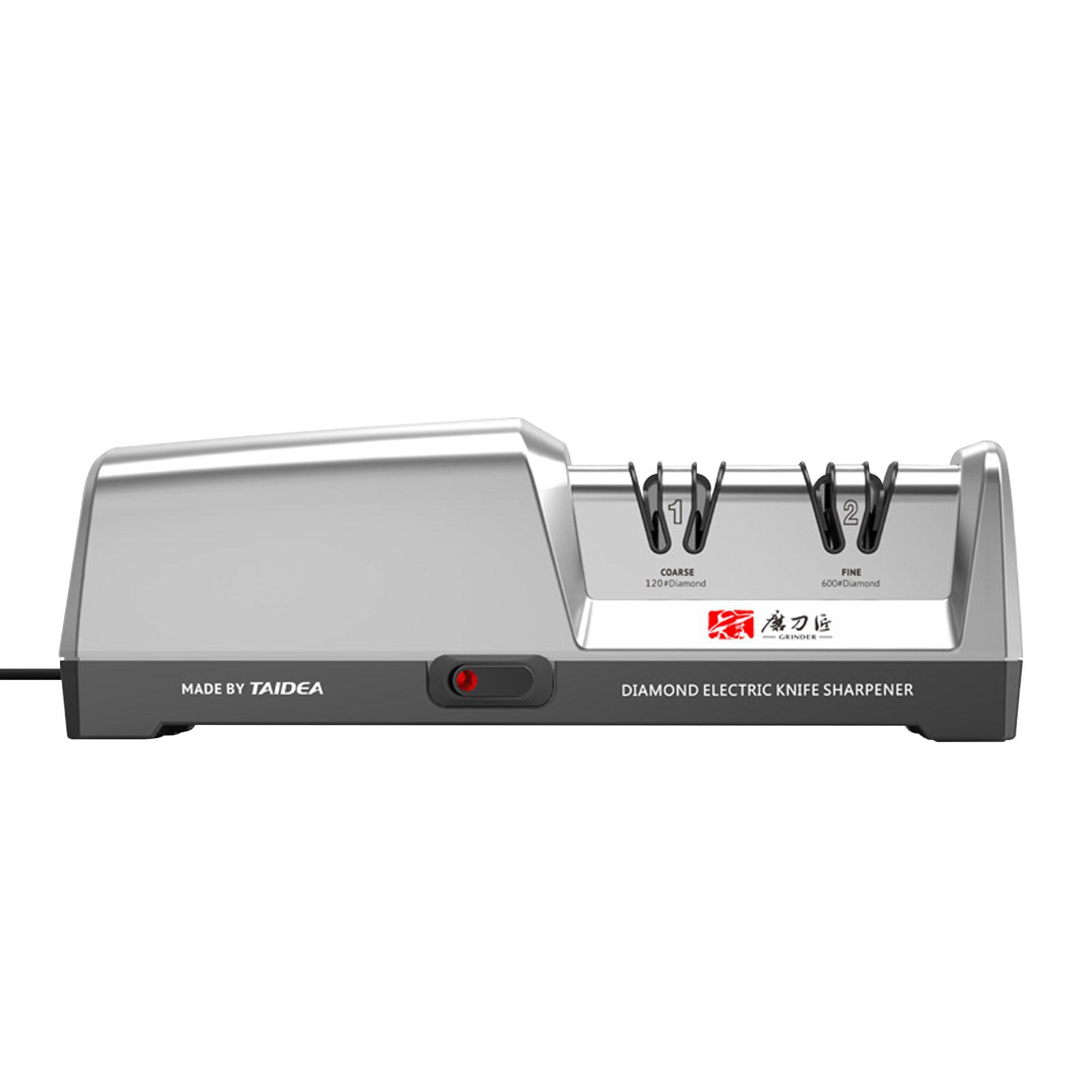 

Electric Sharpener for Knife 2-Stage Electric Knife Sharpener 20-Degree Straight for Kitchen Knife Sharpening and Polishing S