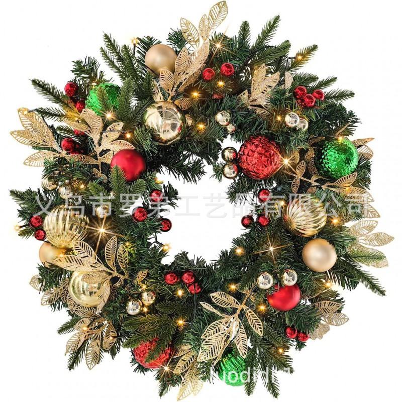 Christmas Wreath Door Hanging Decor Home Mall Window Party Festive Simulation Ornament
