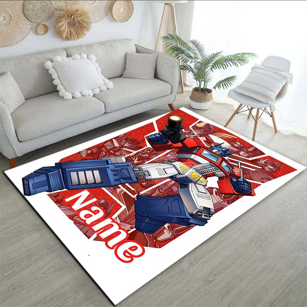 Transformers-Fans (8) Personalisieren Sie Ihren Namens-Teppich, Ihr Bürostuhl-Kissen, Ihr Geschenk für Schlafzimmer und Wohnzimmer zu Hause.