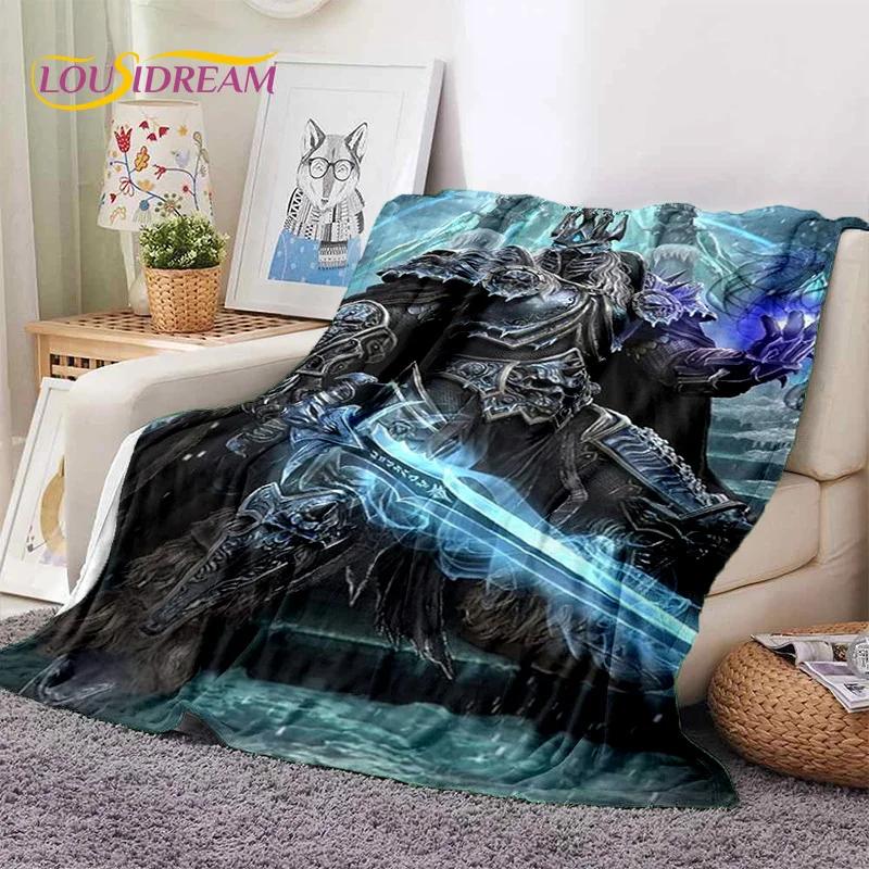 WOW, World of Warcraft Demon Hunter, Lich King Game Flannel Blanket for Beds Bedroom Sofa Picnic,Throw Blanket Outdoor Leisure