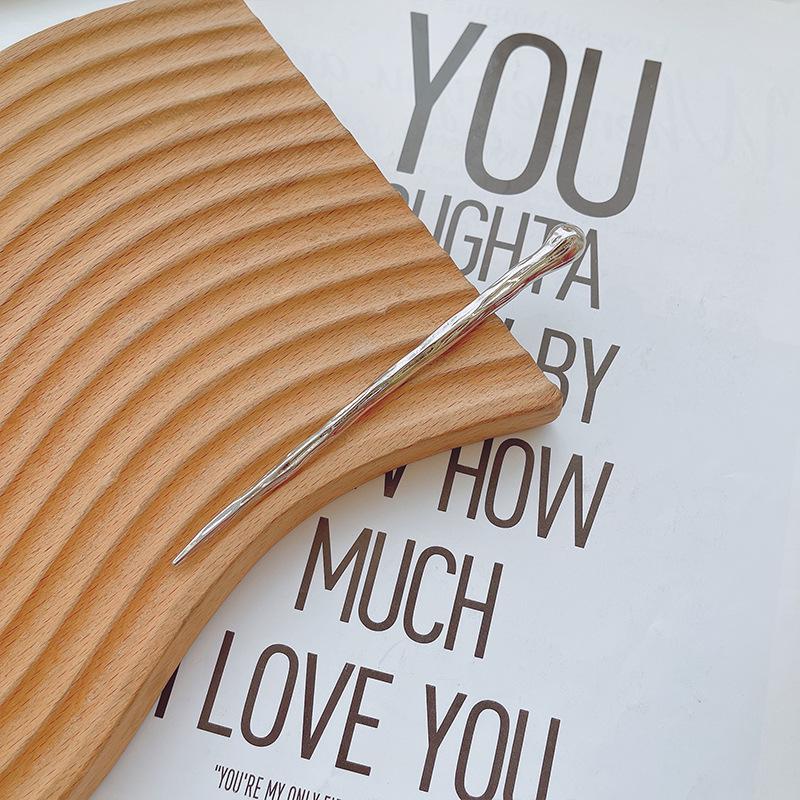 Irregular Artistic Metal Hairpin - New Korean Style Girls Bun Accessory