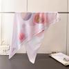 Spring and Summer Geometric Triangle Scarf Simulation Silk Printing Sunscreen Shawl Waist Scarf Silk Scarf Scarf Headscarf Women