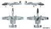 PLATZ US Air Force Attack Aircraft Thunderbolt II Air Force Reserve Desert Camouflage Painted Plastic Model 1/48 A-10A TPA-28