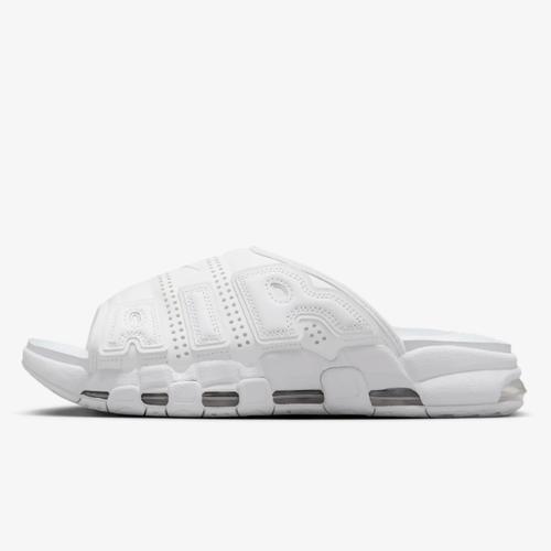 Nike Air More Uptempo Slide Slipper "Triple White" FD9883-101 Men's Size