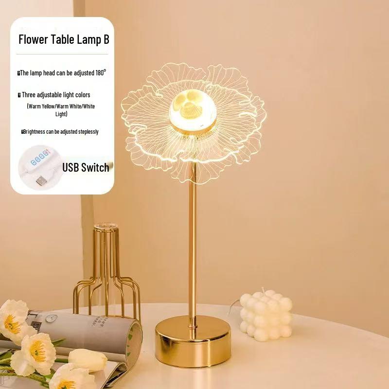 Elegant Acrylic Butterfly Table Lamp - Ideal for Bedrooms, Bedside, Hotels & Dining Spaces