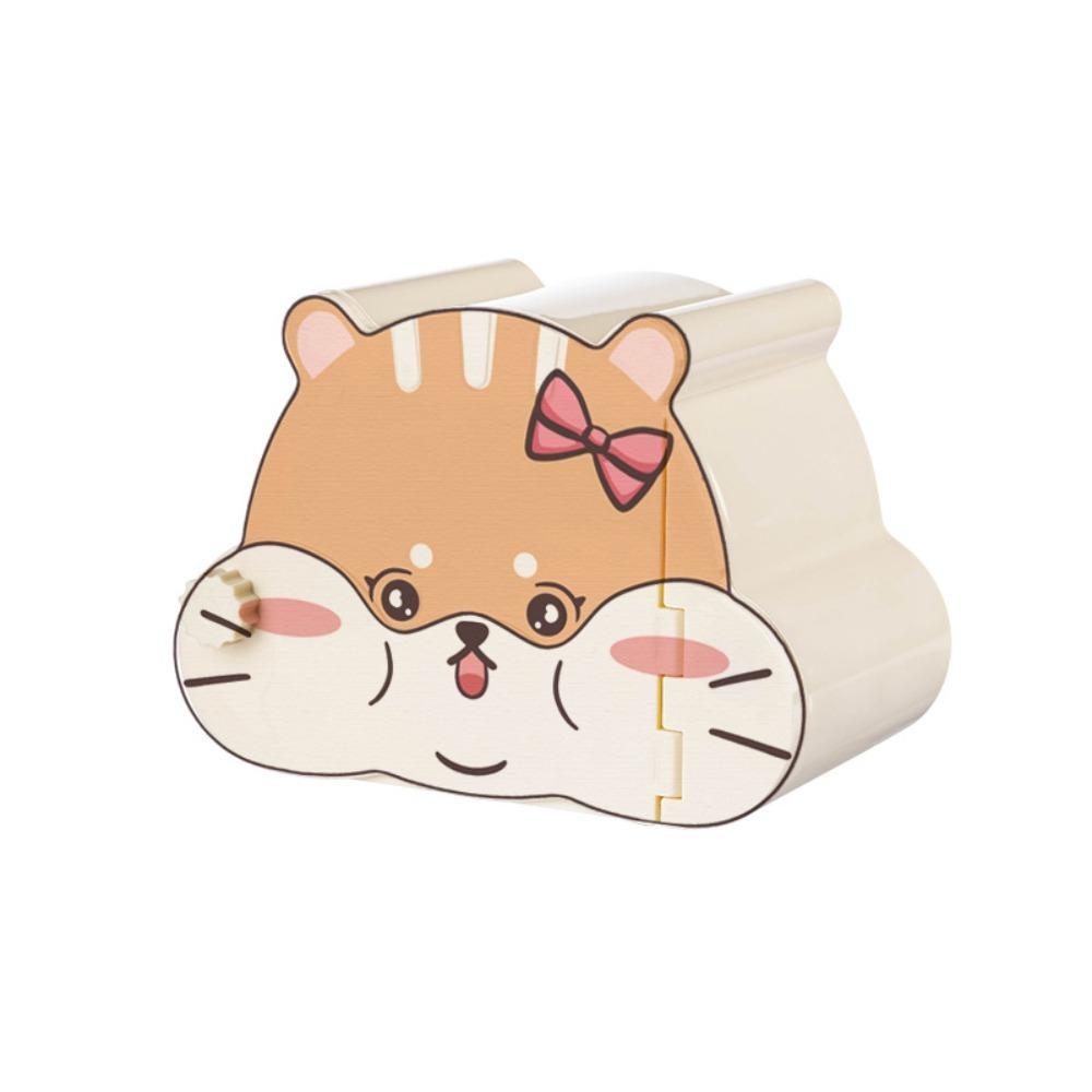 

Magnetic Door Hamster Hideout House Cartoon Hamster Hide Cave Pet Habitat Decors Pet Supplies Style 2