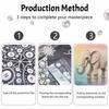 Elephant Pearl Kit DIY 5D Rhinestone Art Craft for Adults and Kids Home Party Decoration Handmade Gift