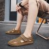 Mode Herren Sommer Atmungsaktive Hochwertige Sandalen Bequem und Rutschfest Coole Pantoffeln Schlichte und Modische Herren Freizeit-Sandalen