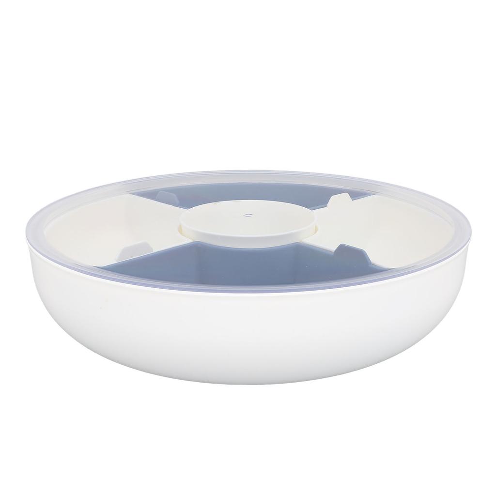 Veggie Tray with Lid Large Capacity Plastic Drainage Divided Snack Tray for Fruit Kitchen Type 2