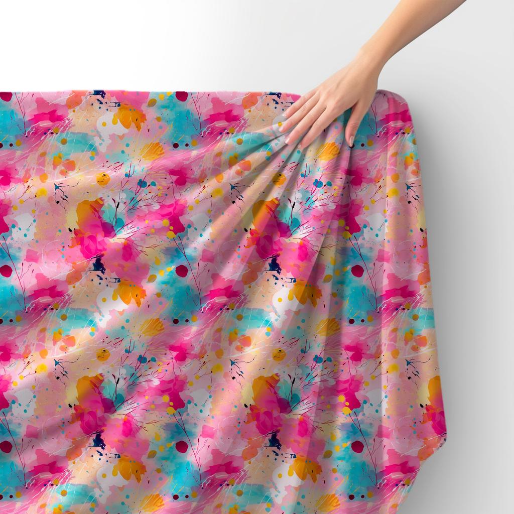 Royal Samt Stoff Polyester Zum Nähen - Motiv Abstraktion - Rdx2509