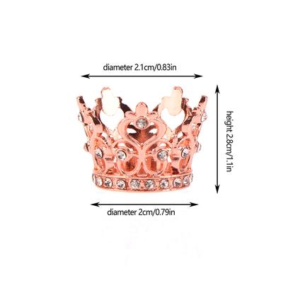 1/12 Dollhouse Mini Princess Crown Dollhouse Simulation  Crowns Small Tiara Dolls House Decoration Accessories