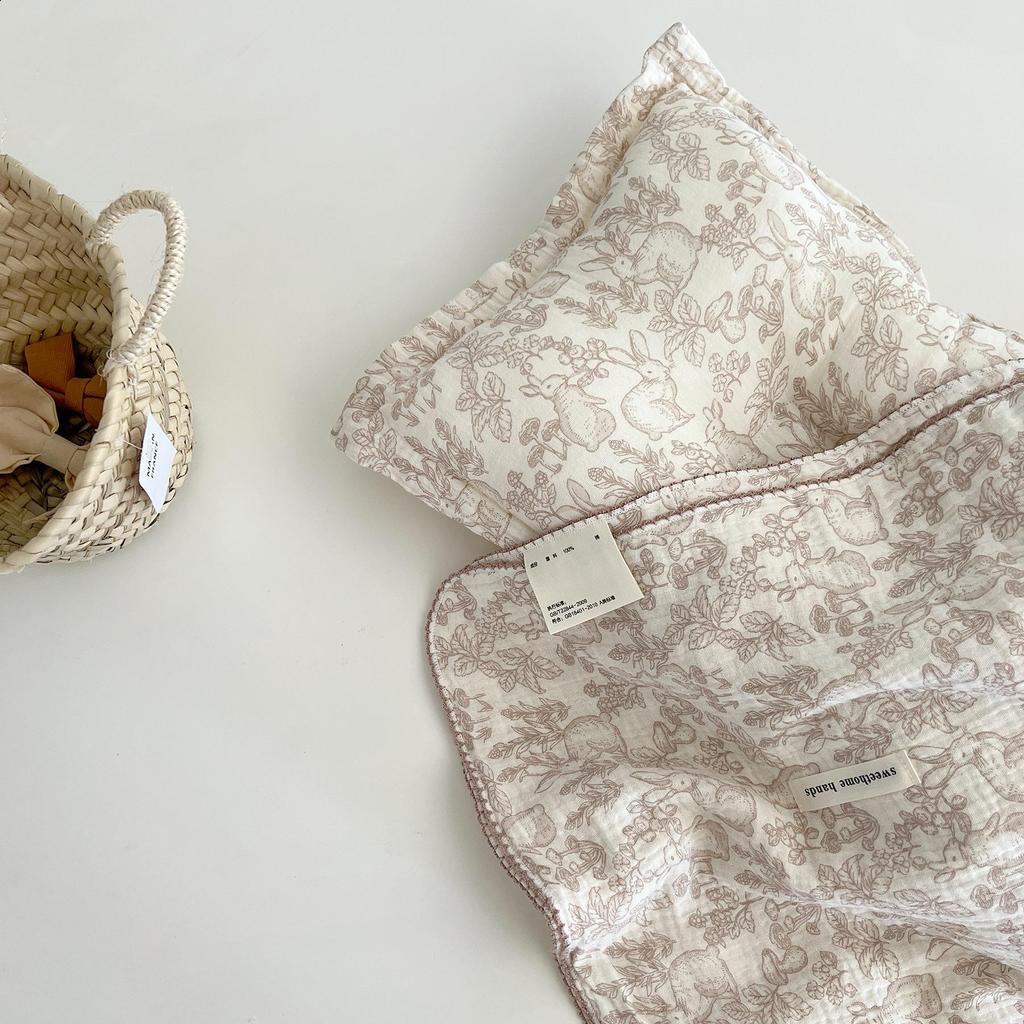 A-Listen Blogger Stil Baby Mullwindel Decke & Pucktuch aus reiner Baumwolle