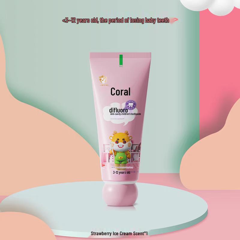 

Grass Coral Kids Strawberry Anti-Cavity Fluoride Toothpaste