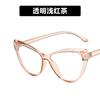 New Women Flat Mirror Glasses Frame Cat Eye Fashion Personalized Computer Spectacle Eyeglasses Frame Anti Blue Light Eyewear