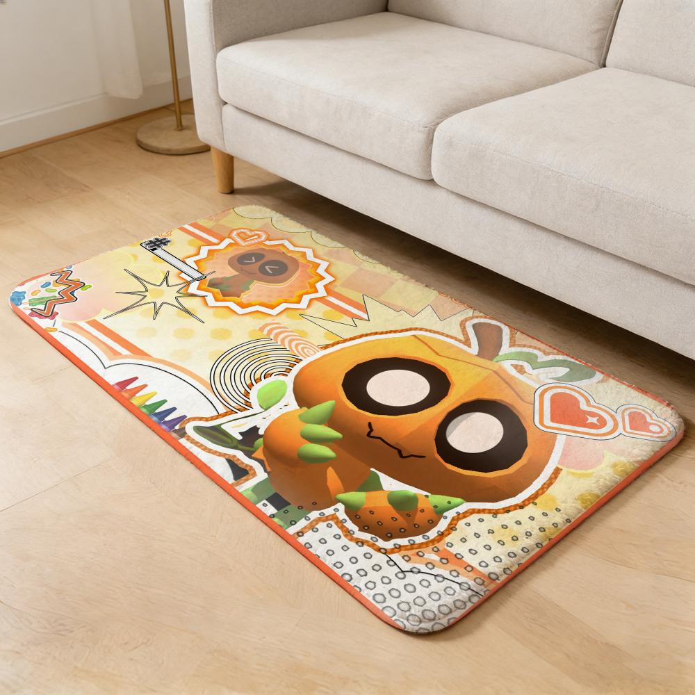 Spiel D-Dandys World Fußmatte Flanell Türvorleger Rutschfest Saugfähig Waschbar Innenbereich Heimteppich