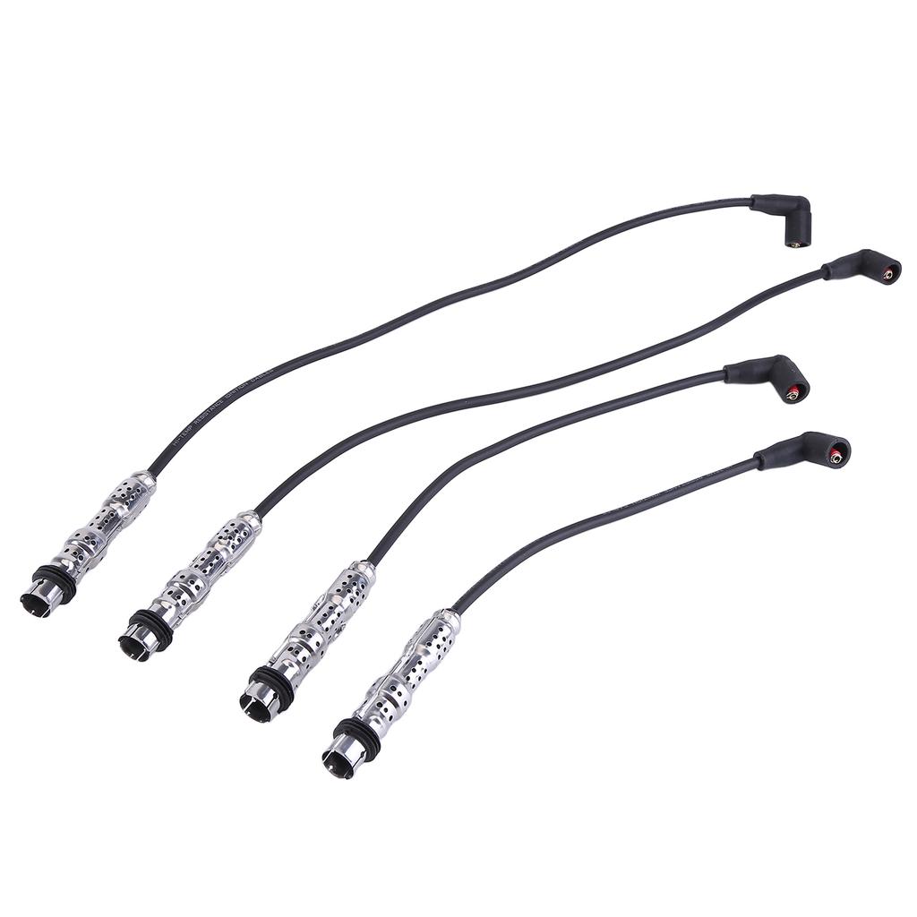 4Pcs Ignition Cable Set Compatible for Golf 6 Polo 5 T-iguan A1 A3 1.2 Replaces 03F905409B 03F905409C