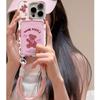 Bow Bear Pink Card Pack Applicable To Apple 16 ProMax Protective Case IPhone 15 Mobile Case Anti-fall