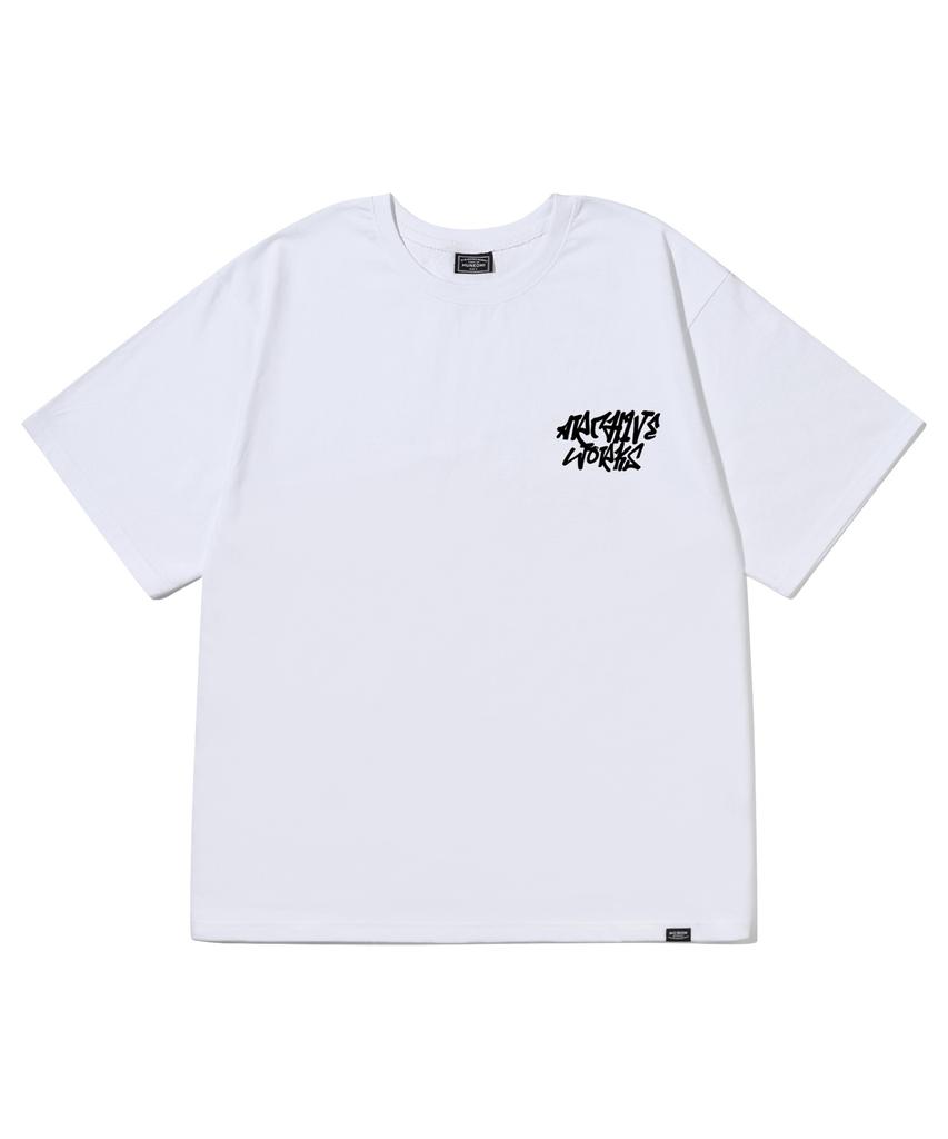 Peideu Pd Spray White Short Sleeve T-Shirt