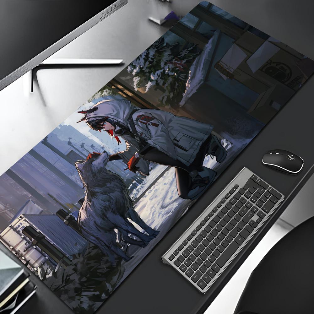 Arknights Video Game Mouse Pad Edge Big Gaming Locking Computer Gamer Large Rubber Art Mousepad Laptop Desk Mat