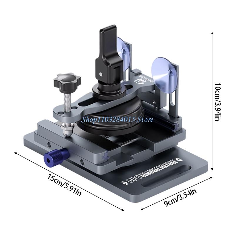 R6FF Multiple Angles Rotating Smartphone Repair Clamp Aluminum for LCD Screen Removal