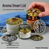 Aroma Candle: Heat-Gathering Alloy Lid for Even Burning with Snuffer