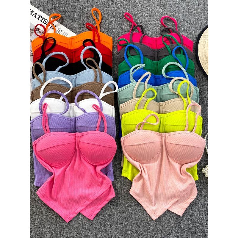 Pure Desire Sexy Outwear Silm Irregular Spaghetti-Strap Vest