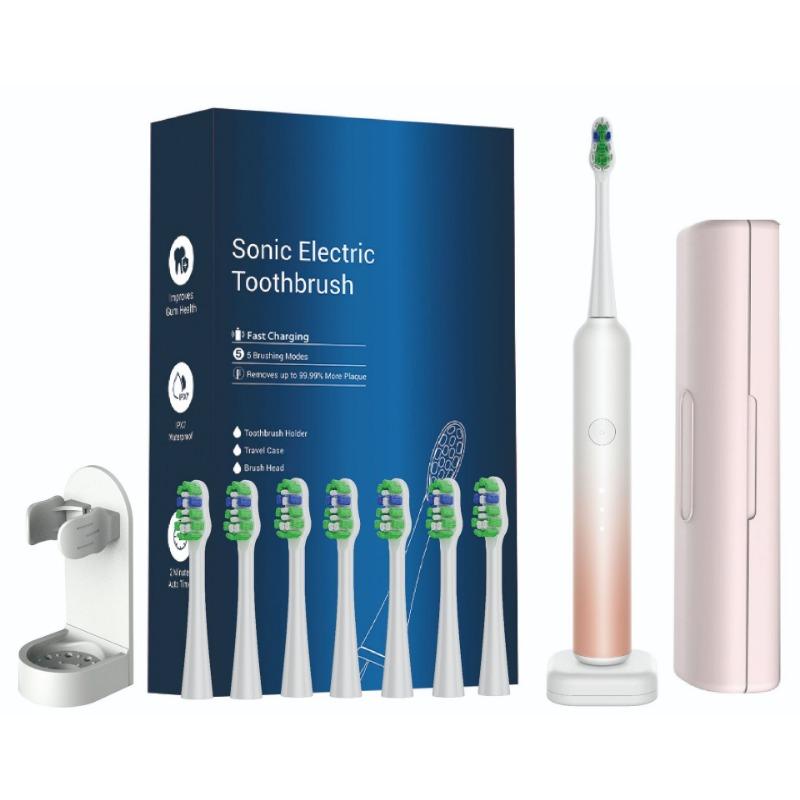 Electric Toothbrush English Neutral Acoustic Wave Scanning Wireless Replaceable Brush Head