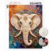 5D Pearl Kit Majestic Elephant Pattern DIY Rhinestone Art Relaxing Handmade Ornament Home Wall Desktop Decoration for Beginners