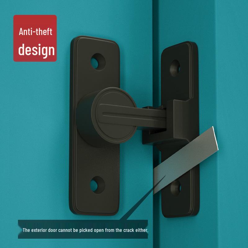 Zăvor luminos pentru ușă de baie, fără găurire