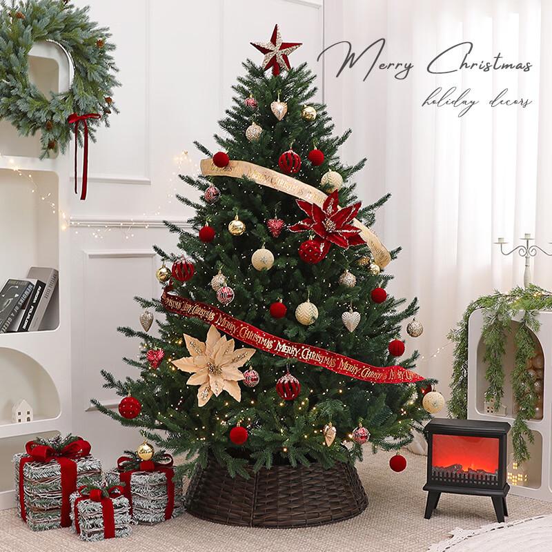 210cm Pre-Lit Christmas Tree with Decor Kit