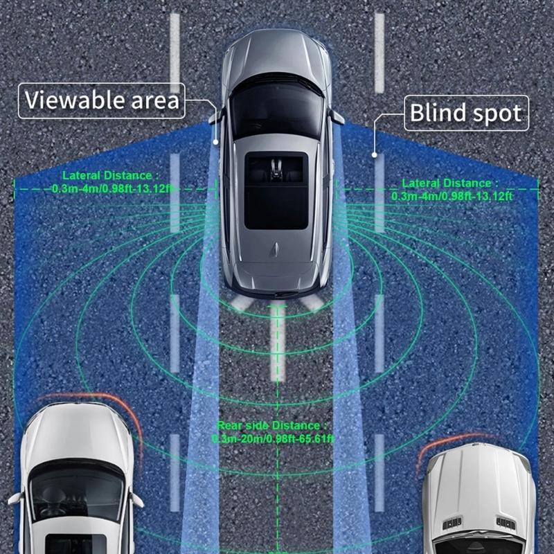 Car RadarBlind SpotsDetection System BSD Reversing Monitoring Lane Change Assist