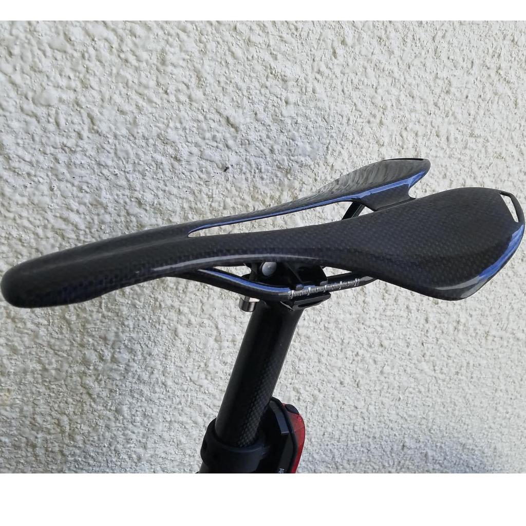 Carbon Fiber Racing Saddle with Ventilation for Unisex Adults-Rear Seat Cover for Road Bicycles