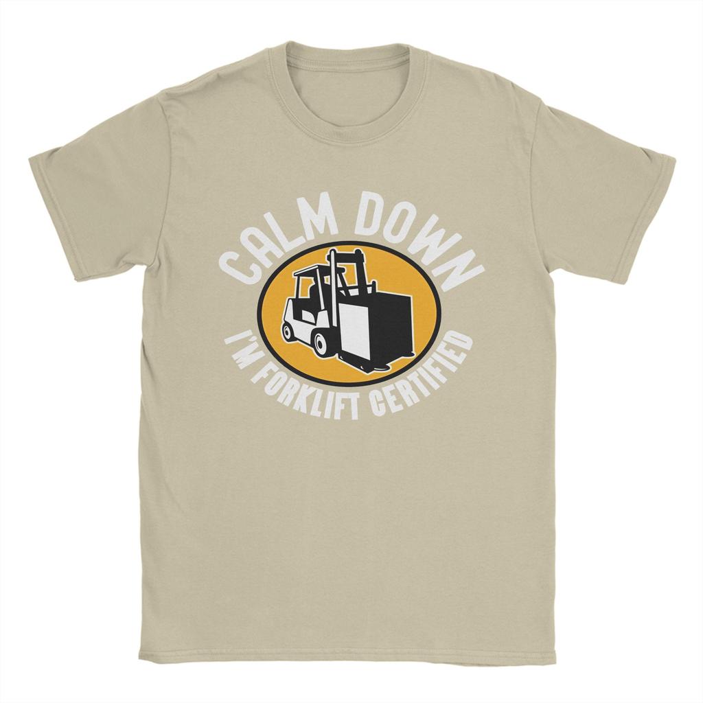 Forklift Certified Funny Forklift Driver Operator Outfit Unisex Women T Shirt Cotton Tee Graphic Printed Tops Tshirt