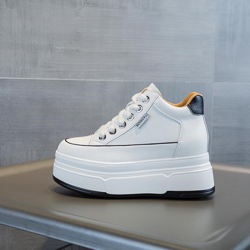 Autumn New Casual Sports Shoes Women's Small Shoes Women's Shoes Small White Shoes Inner Heightening Thick Baseplate Shoes