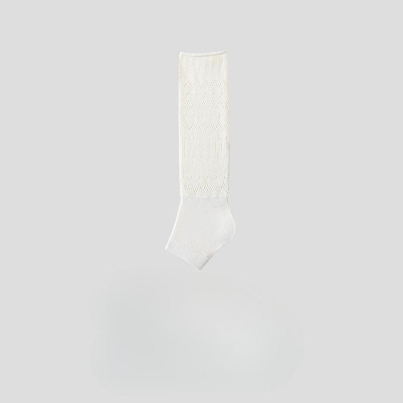Ballet-style Socks, Women's Half-rest Ankle Socks, Summer Thin Hollowed-out Pile Socks, White Calf Socks, Spring and Autumn Long Socks