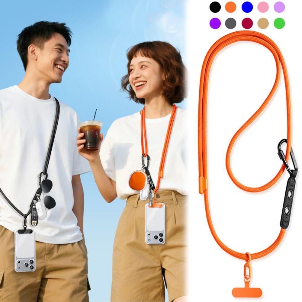Adjustable Crossbody Phone Strap with Patch Neck Rope Mobile Phone Lanyard  Cell Phone Accessories