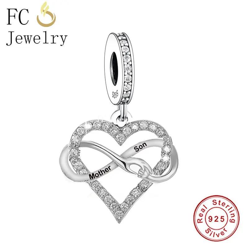 

FC Jewelry Fit Original Charm Bracelet 925 Silver You Are My Sunshine Mother Daughter Mother Son Bead For Making Women Berloque