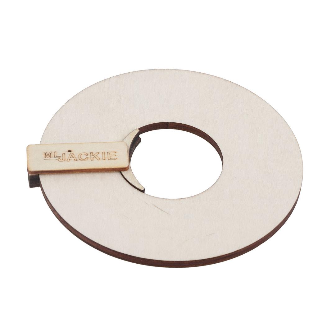 Hölzernes Melodie-Werkzeug Musikpädagogisches Rotierendes Quintenzirkel Holzrad für Musiker